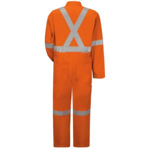 Hi-Visibility Button-Front Coverall With CSA Compliant Reflective Trim