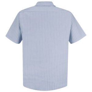 Men's Short Sleeve Striped Work Shirt