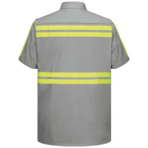 Short Sleeve Enhanced Visibility Cotton Work Shirt