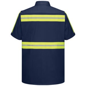 Short Sleeve Enhanced Visibility Cotton Work Shirt