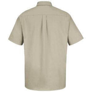 Men's Short Sleeve Cotton Contrast Dress Shirt