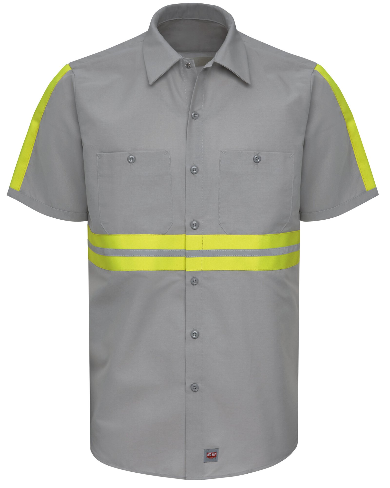 Short Sleeve Enhanced Visibility Industrial Work Shirt - Image 2